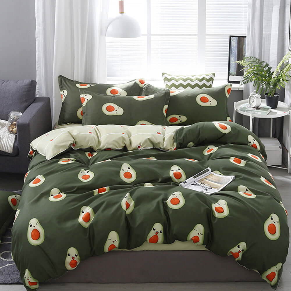 Duvet cover available in various patterns, adding style and comfort to your bedroom decor.