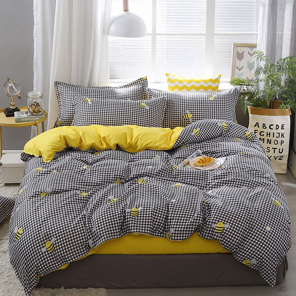 Duvet cover available in various patterns, adding style and comfort to your bedroom decor.