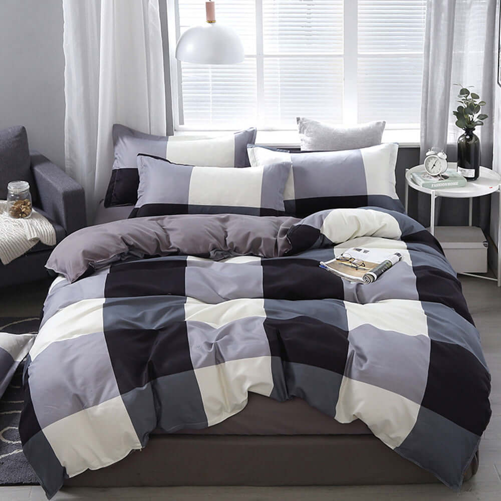 Duvet cover available in various patterns, adding style and comfort to your bedroom decor.