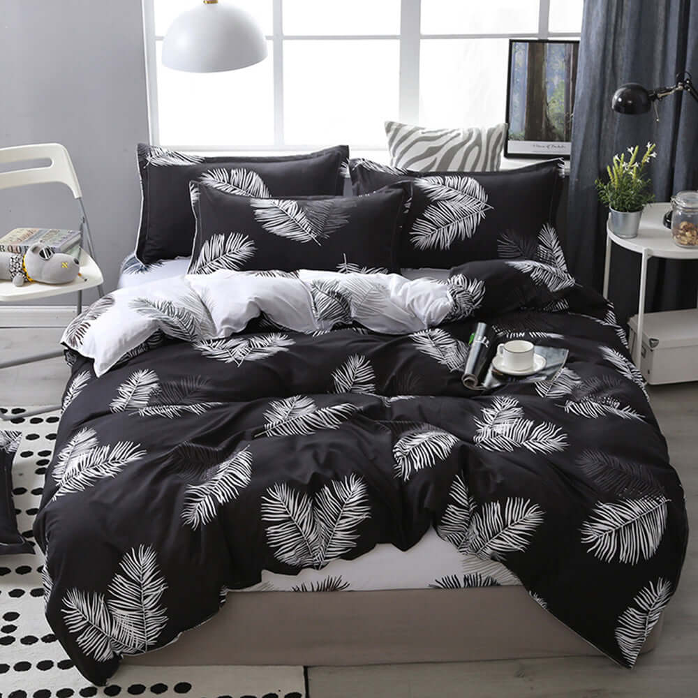 Duvet cover available in various patterns, adding style and comfort to your bedroom decor.